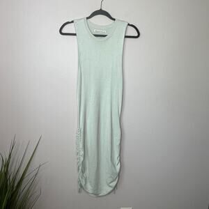 Abercrombie & Fitch Ruched Sleeveless Midi Sweater Dress Light Sage‎ Green SZ S